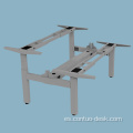 Marco de metal de regreso a atrás mesas de altura ajustables simples mesa de oficina comercial eléctrica inteligente